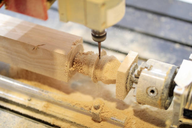 CNC Turning & Milling in Wood (illustrative)